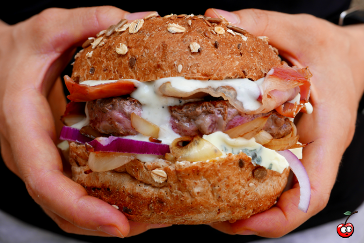 Recette du blue beef bacon burger par caporal cerise (caporalcerise.Fr)