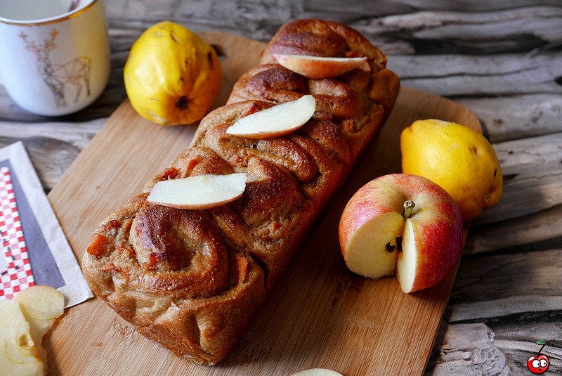 Recette du cake brioché aux coings par caporal cerise (caporalcerise.fr)