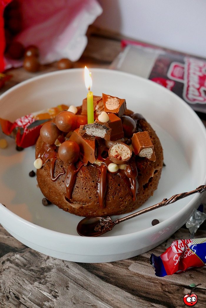 Recette du bowlcake Brownie au chocolat par caporal cerise (caporalcerise.fr)